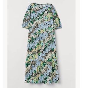 NWT H&M puff sleeve floral cotton dress